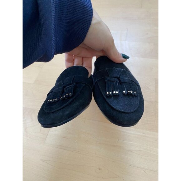 KATE Spade BNWT "Berkley" Slip On Mule Women EW Slide Black Suede - Picture 9 of 9